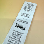 The Desert Fleur Incense by Bohemian Rêves on a pink and yellow background, showing off the back.