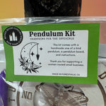 The Pendulum Kit on a pink and yellow background.