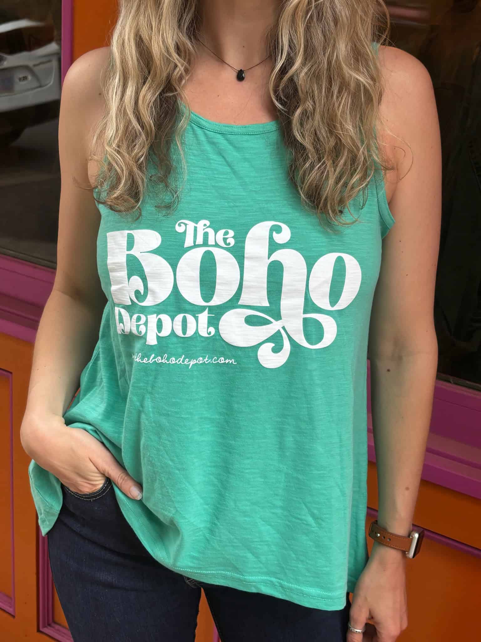 The Boho Depot Logo Tank Top
