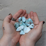 High Quality Larimar Stone - Tumbled