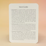 The contents of the Planet Grief Card Deck Bereavement Resource on a pink and yellow background.