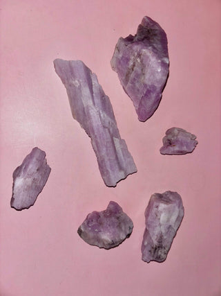 Natural Kunzite Crystal Raw