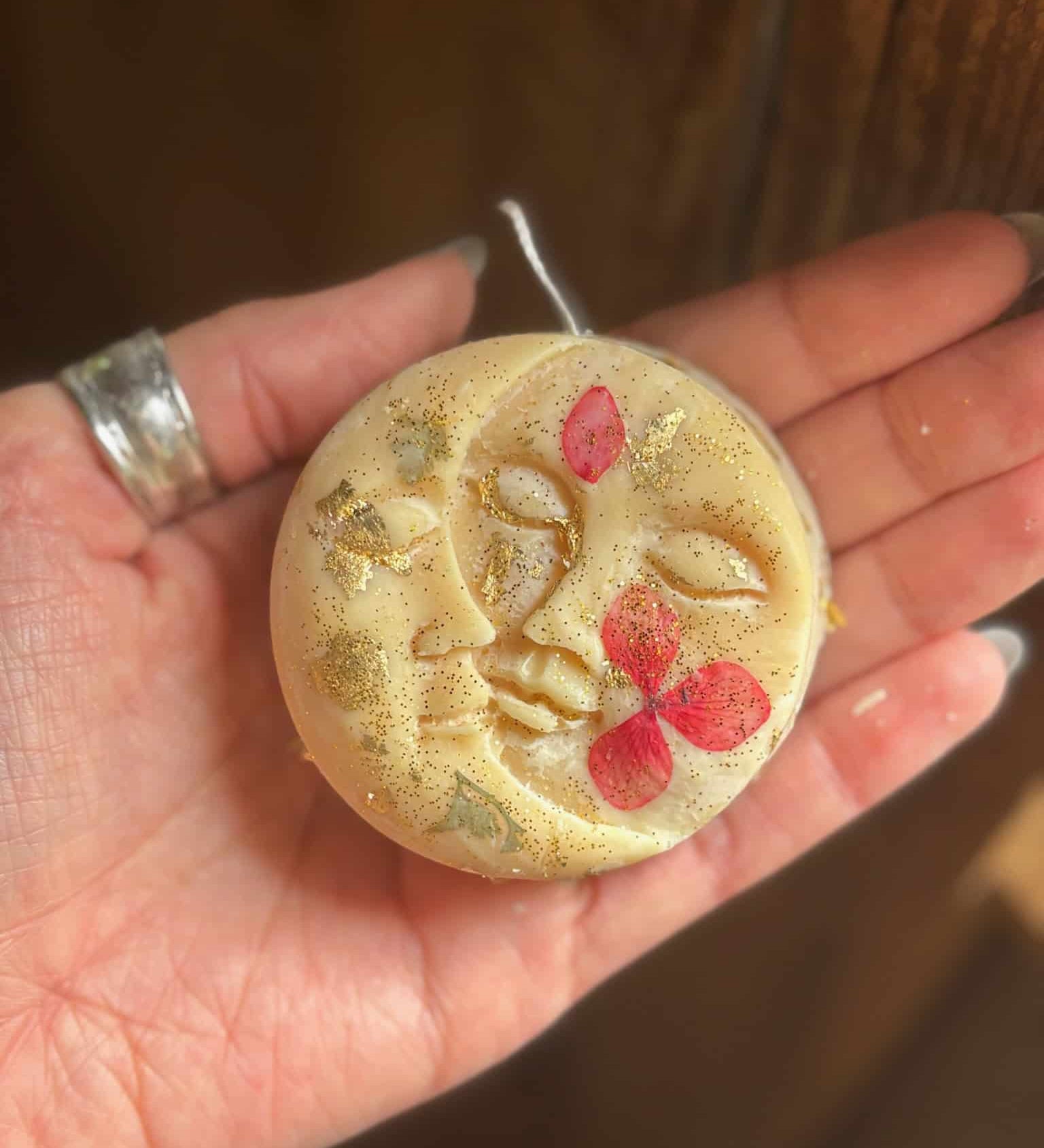 Nag Champa Moon and Sun Candle