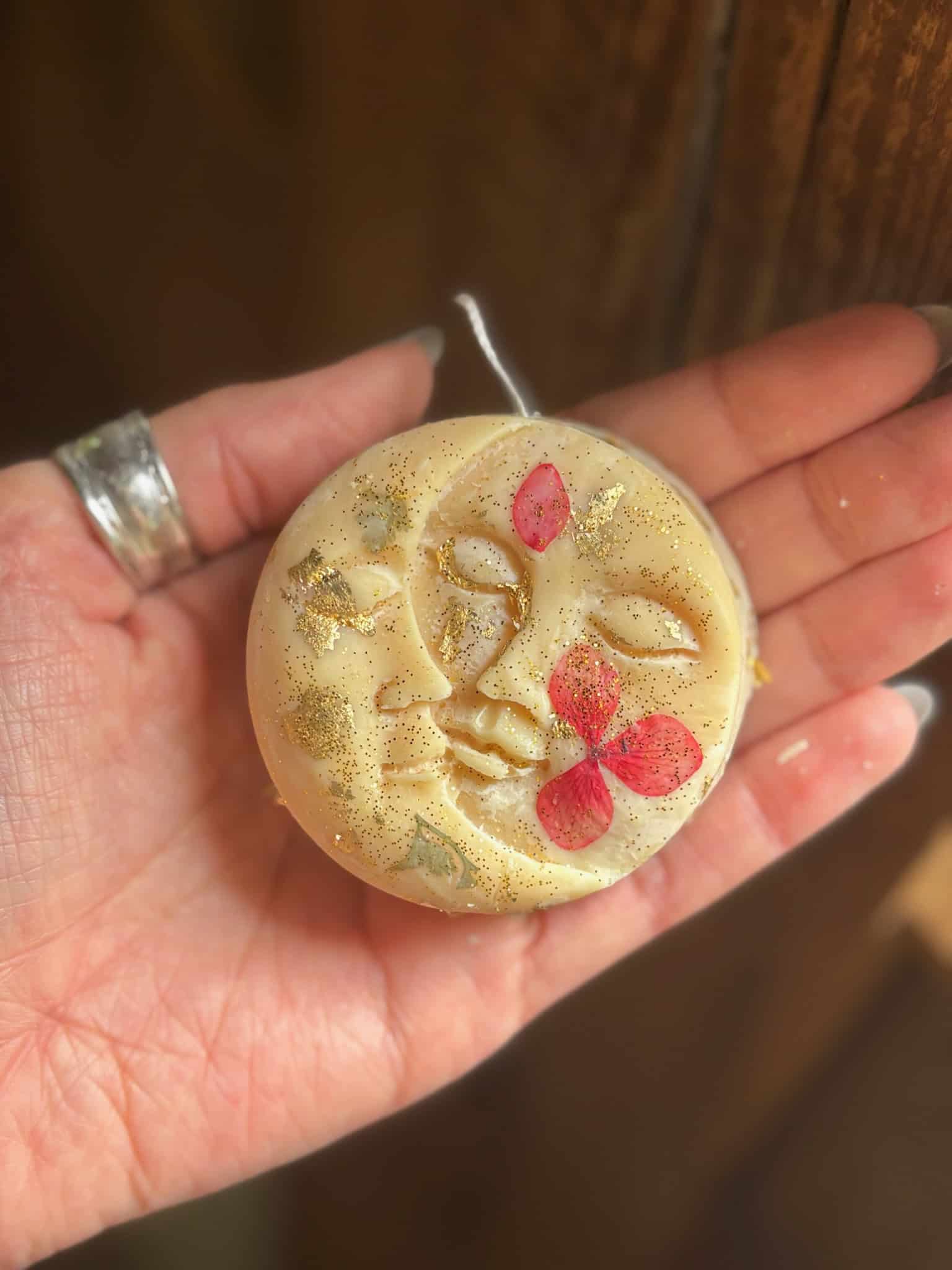 Nag Champa Moon and Sun Candle