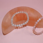 Peach Selenite Moon Bowl