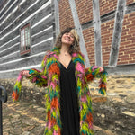Multicolor Faux Fur Jacket