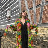 Multicolor Faux Fur Jacket