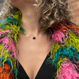 Multicolor Faux Fur Jacket