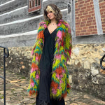 Multicolor Faux Fur Jacket