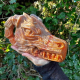Orange Calcite Dragon Head