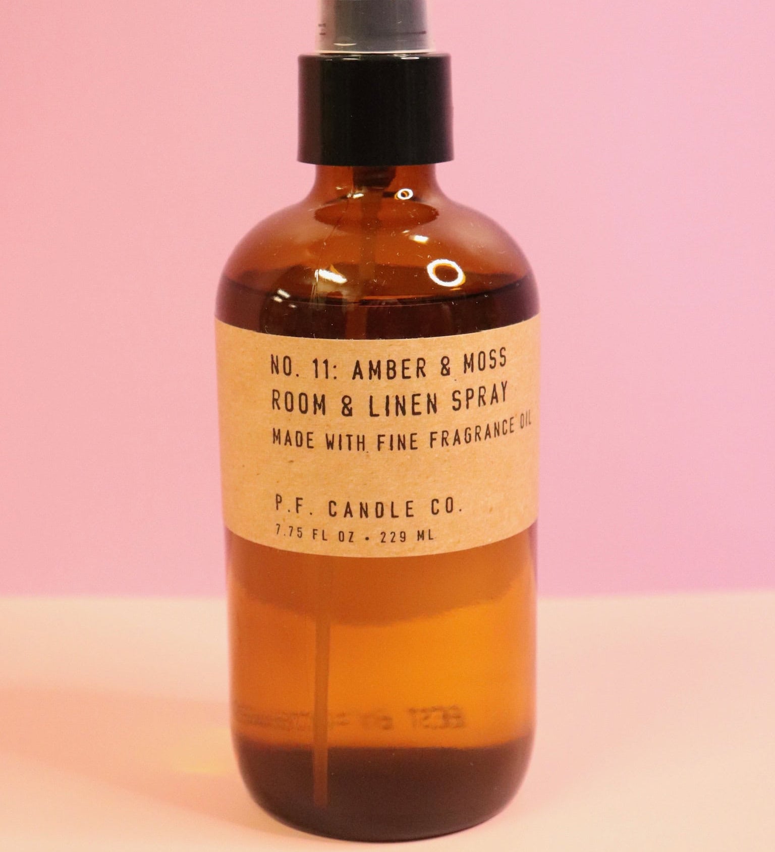 P.F. Candle Amber & Moss - 7.75 fl oz Room & Linen Spray