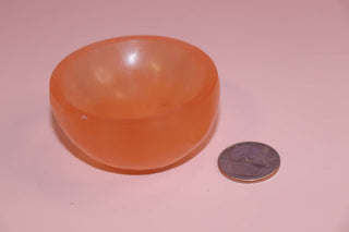 Peach Selenite Bowls 6cm
