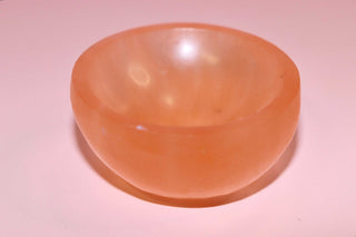 Peach Selenite Bowls 6cm