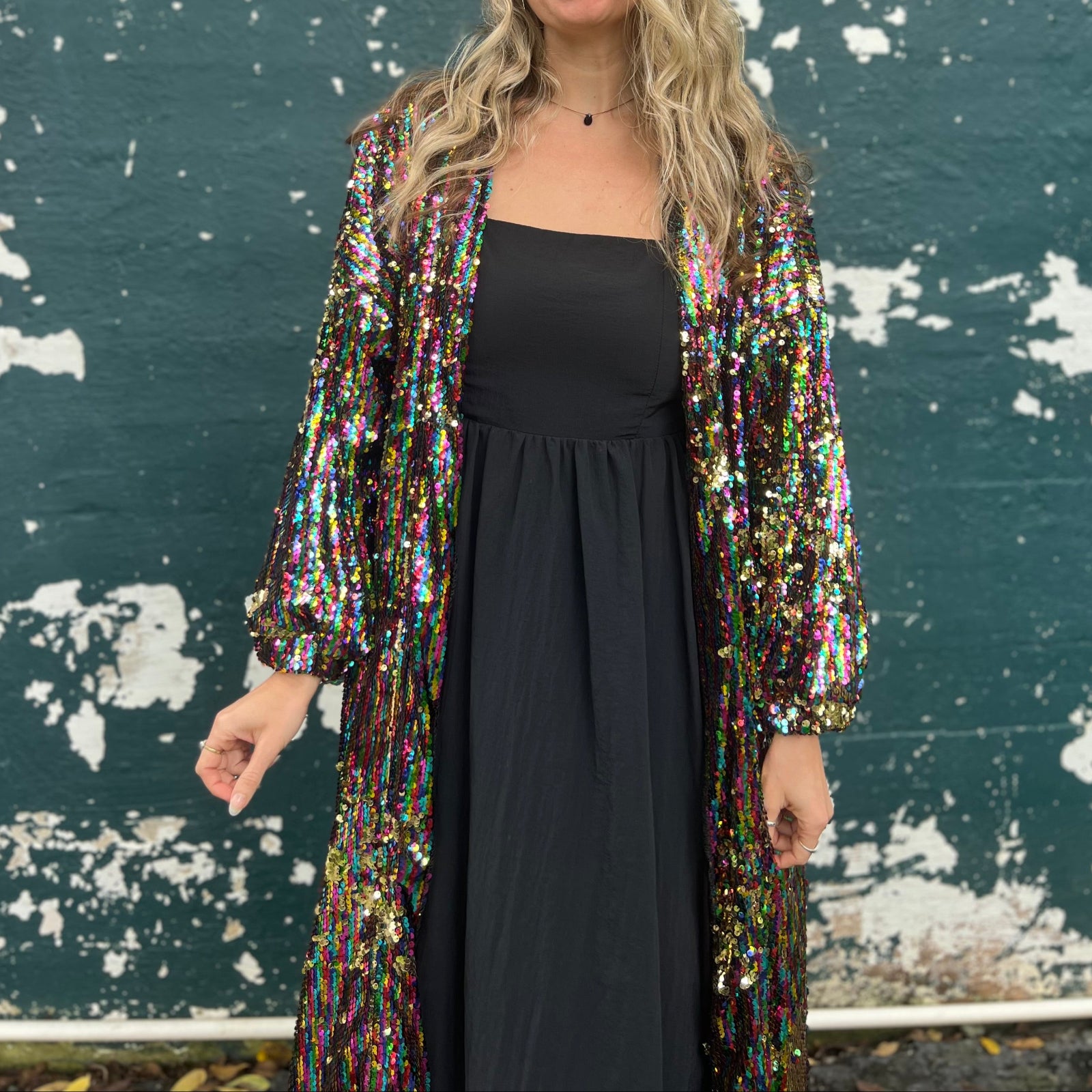 Rainbow Rage Disco Sequin Kimono Jacket – The Boho Depot
