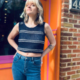 Knit Striped Sleeveless Tank