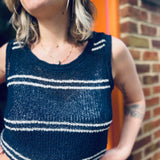 Knit Striped Sleeveless Tank