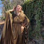 1970s Metallic Gold Batwing Caftan by Smak Parlour