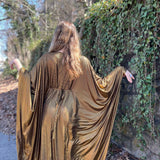 1970s Metallic Gold Batwing Caftan by Smak Parlour