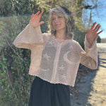 Celestial Lacy Cropped Hoodie