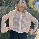 Celestial Lacy Cropped Hoodie