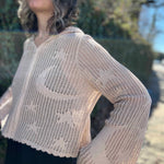 Celestial Lacy Cropped Hoodie
