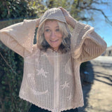 Celestial Lacy Cropped Hoodie