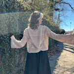 Celestial Lacy Cropped Hoodie