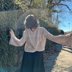 Celestial Lacy Cropped Hoodie