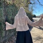 Celestial Lacy Cropped Hoodie