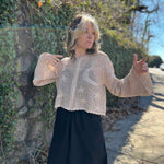 Celestial Lacy Cropped Hoodie