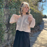 Celestial Lacy Cropped Hoodie