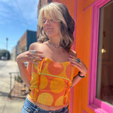 Upcycled Terry Cloth Bustier Top