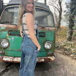 Retro Striped Knit Sleeveless Tank