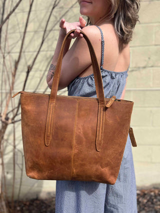Florence Brown Leather Handbag