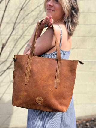 Florence Brown Leather Handbag