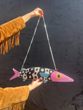 Fish Baguette Handbag