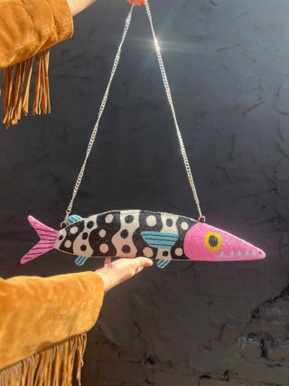 Fish Baguette Handbag