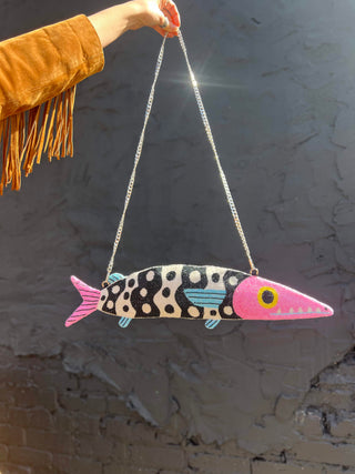 Fish Baguette Handbag