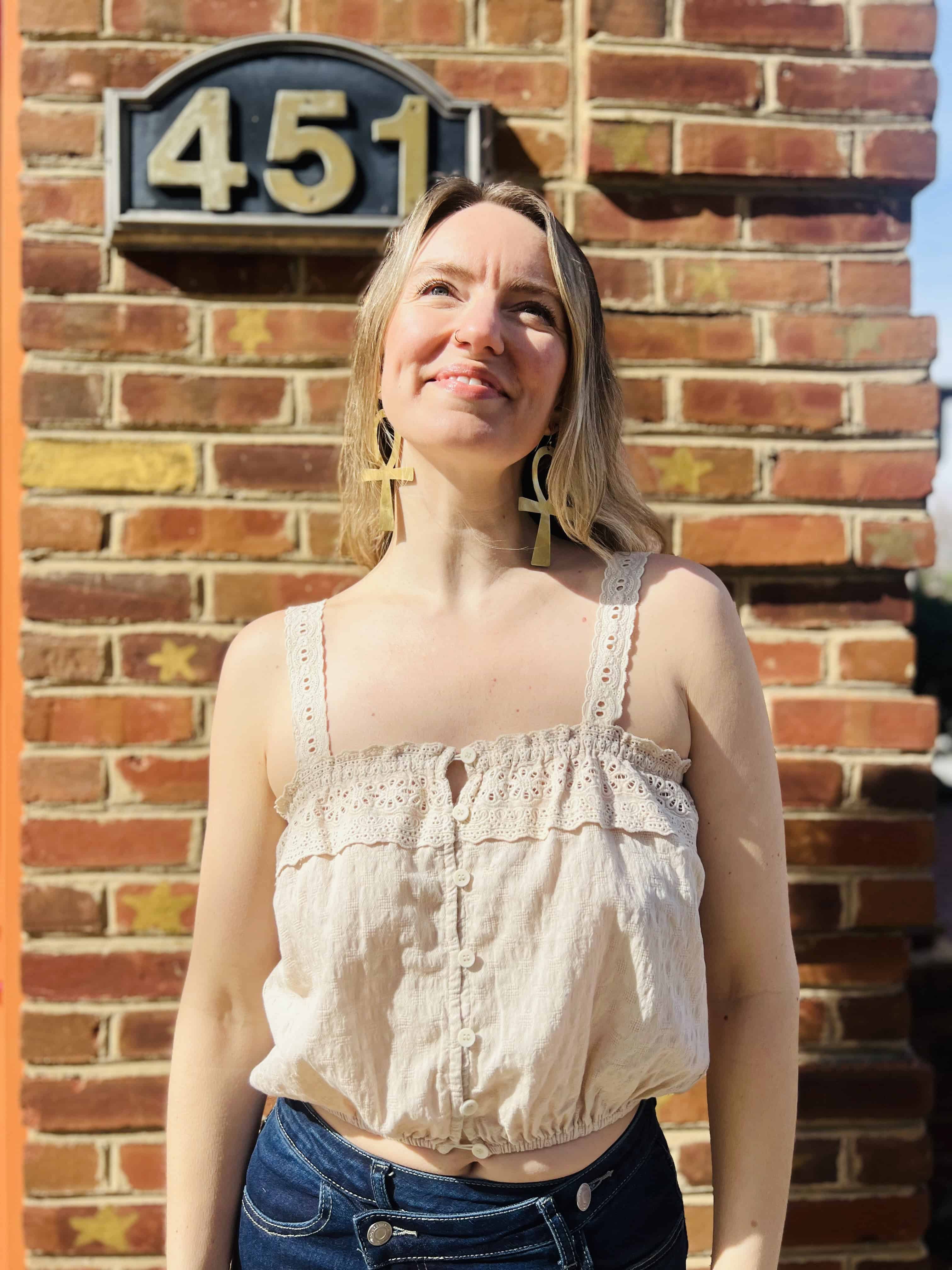 Woven Cotton Crochet Lace Crop Top