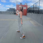 Striped Tube Strapless Maxi Dress