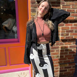 Celestial Lacy Cropped Hoodie