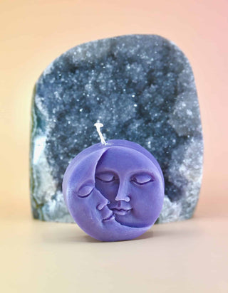 Mini Purple Moon Candle