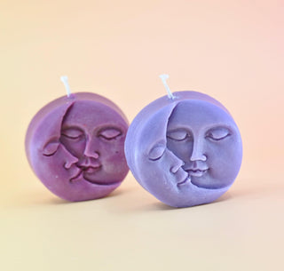 Mini Purple Moon Candle