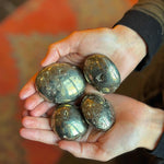Pyrite Palm Stone