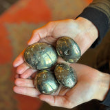 Pyrite Palm Stone