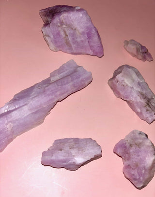 Natural Kunzite Crystal Raw