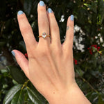 White Topaz Versailles Ring