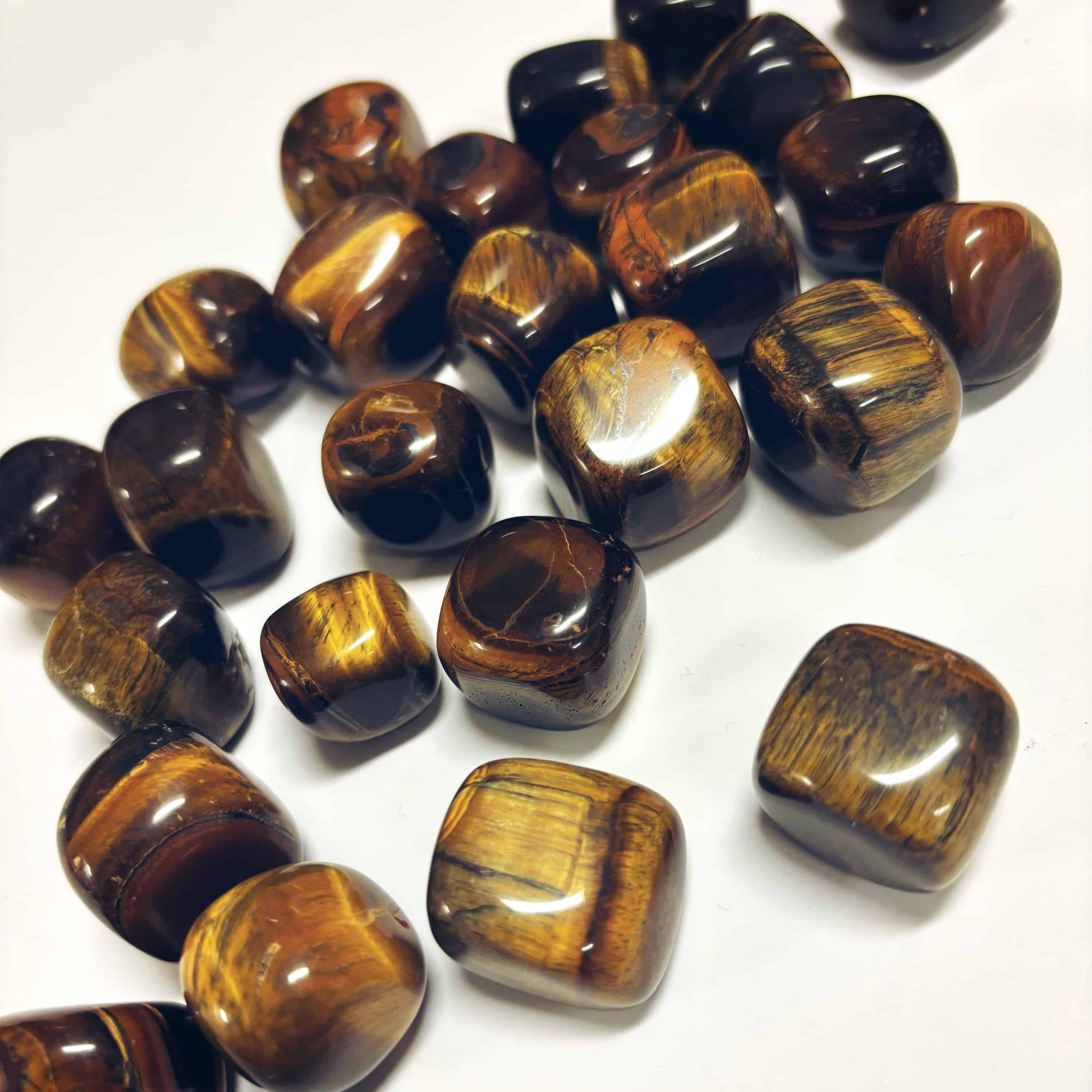 Tigers Eye Crystal Tumbled Stone