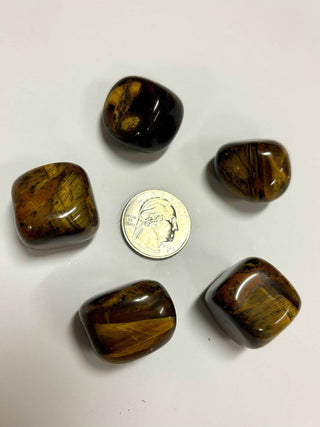 Tigers Eye Crystal Tumbled Stone