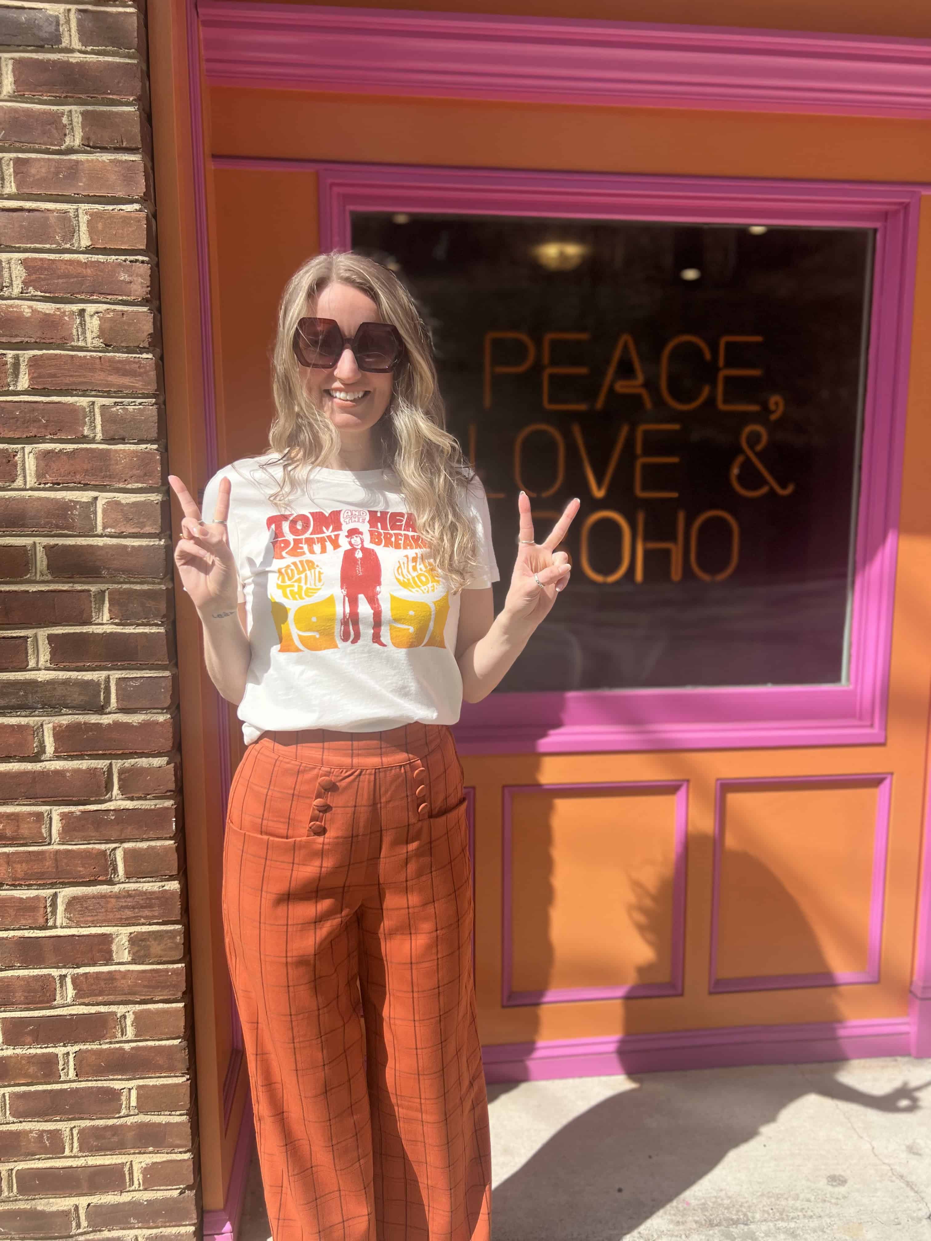 Vintage Orange High Waist Pants